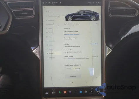2014 Tesla Model S z USA, uszkodzony, nr VIN 5YJSA1S1XEFP34994